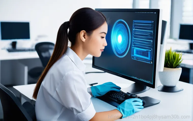 신창동 워크스테이션출장방문수리점 - **Prompt:** A skilled and professional computer technician, wearing a neat uniform or smart casual c...