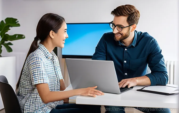 삼청동 조립컴퓨터 pc 출장판매설치 - A professional, friendly computer technician, wearing a clean, branded work polo shirt and a tool be... 삼청동 조립컴퓨터 pc 출장판매설치 - A professional, friendly computer technician, wearing a clean, branded work polo shirt and a tool be...