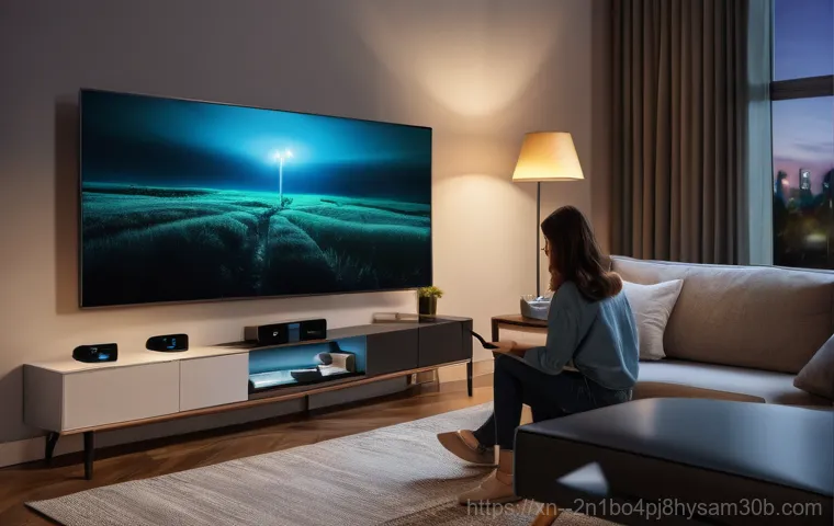 남영동 절전모드 - A frustrated young professional sits in a dimly lit home office, staring at a blank computer monitor... 남영동 절전모드 - A frustrated young professional sits in a dimly lit home office, staring at a blank computer monitor...