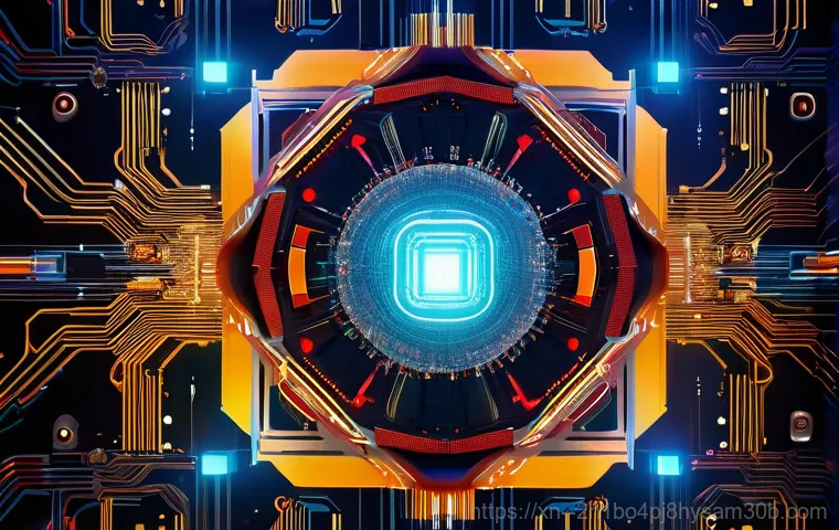 운니동 STATUS_KERNEL_EXECUTION_ERROR - A young professional, appearing stressed and frustrated, sits at a modern desk in a dimly lit office...