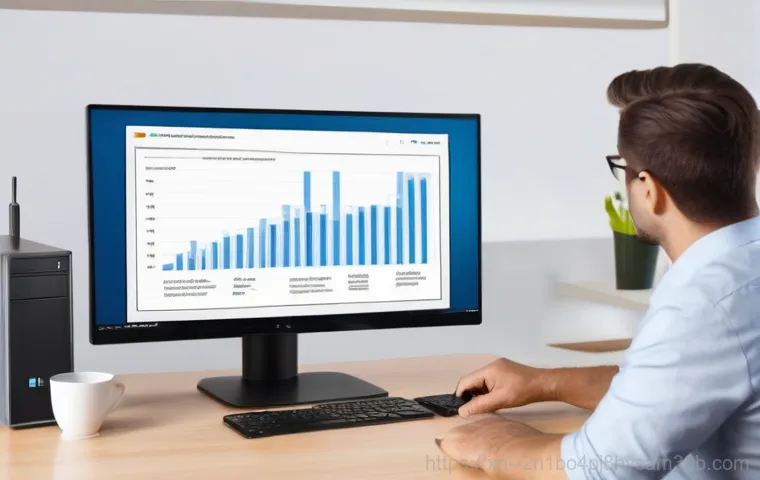 태전동 조립컴퓨터 pc 출장판매설치 - A young, enthusiastic gamer is immersed in a vibrant, high-fidelity game on a large, high-refresh-ra...