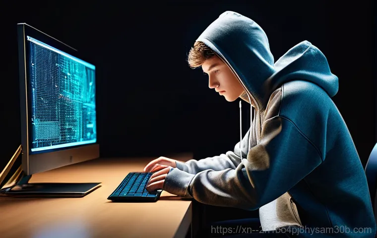 서초동 UNMOUNTABLE_BOOT_VOLUME - A realistic, high-detail image of a young adult (late teens or early twenties), dressed in comfortab...