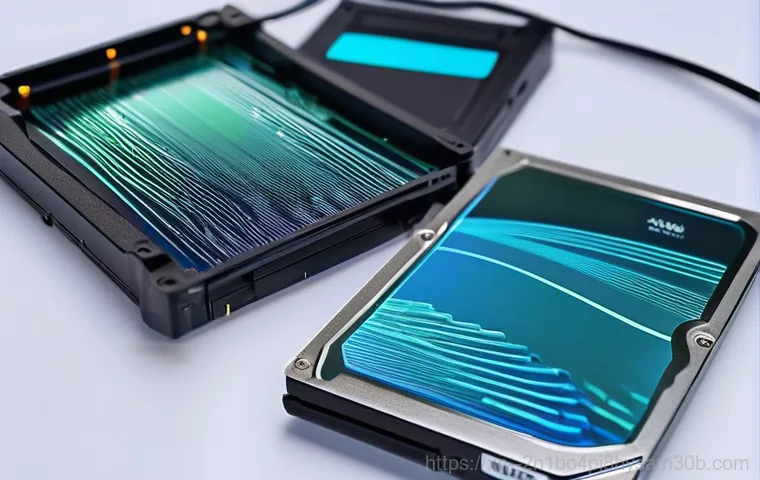 숭인동 HDD조립 및 교체수리 - A young adult, appearing frustrated and stressed, sits in front of an older desktop computer with a ...