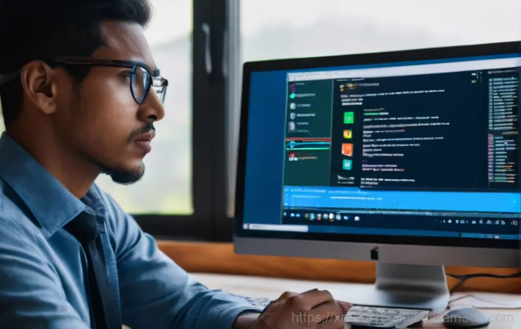 남학동 IRQL_NOT_LESS_OR_EQUAL - **Image Prompt 2:** A close-up, high-angle shot inside an opened desktop computer case, showcasing t...