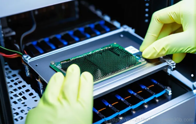 발산동 server출장방문수리점 - A friendly and competent male technician, dressed in a clean, branded work uniform, is actively perf...