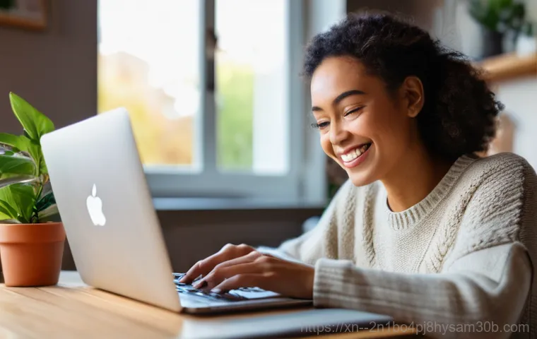 팔판동 맥북에어 판매 및 수리 - A skilled female technician, wearing blue nitrile gloves and protective eyewear, is performing a del...