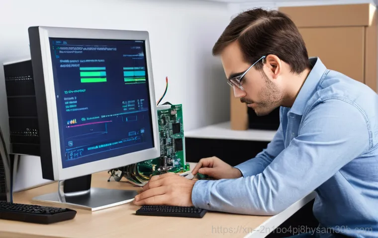 충현동 INACCESSIBLE_BOOT_DEVICE - **Prompt 1: Initial Panic and Blue Screen Frustration**
    A young adult, visibly stressed and over...