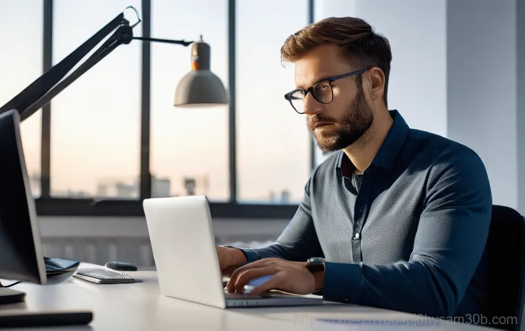 남창동 PROCESS_HAS_LOCKED_PAGES - **Prompt 1: "The Blue Screen of Despair"**
    A young professional woman, in her late 20s, with a l...