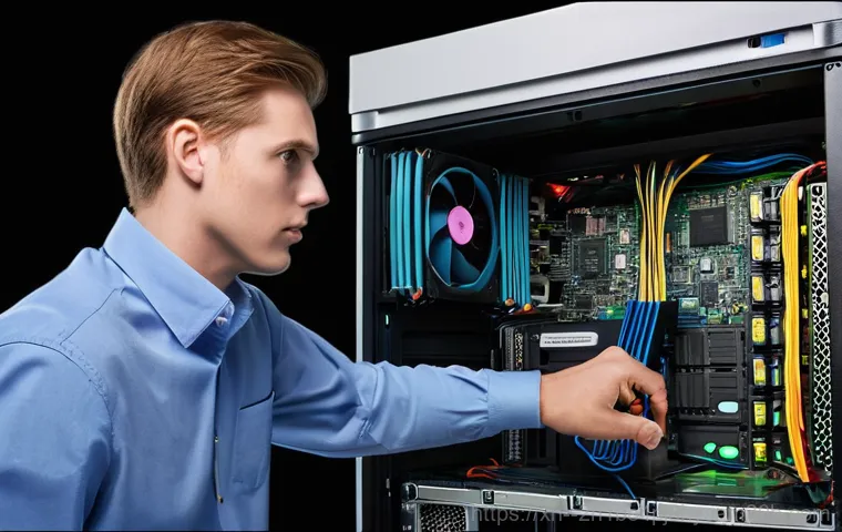 봉원동 DRIVER_VERIFIER_DETECTED_VIOLATION - **Prompt:** A person, looking utterly confused and slightly panicked, sits at a desk in front of a c...