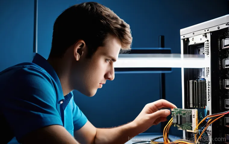 신이문동 STATUS_KERNEL_MODULE_CORRUPTION - An abstract, intricate digital art piece depicting a complex network of glowing circuits and data pa...