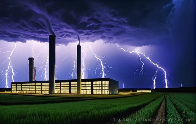 막계동 HARDWARE_FAILURE - **Prompt:** A sprawling, futuristic advanced industrial cluster at dusk, showcasing numerous sleek, ...