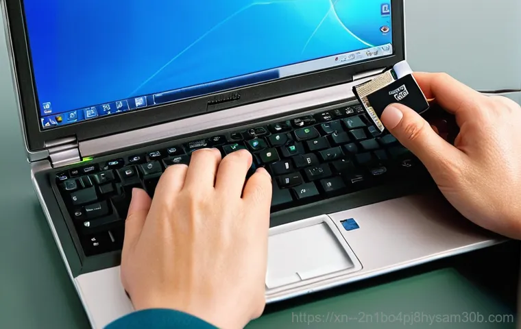 쌍령동 윈도우7 windows7 재설치 포맷  초기화 - **Data Backup Before Windows 7 Reinstallation:** A medium shot of a person (20s-30s, neutral express...