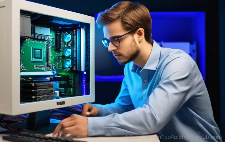 이태원 STATUS_KERNEL_MODULE_FAILURE - A perplexed person, mid-twenties, with short, neat hair, looking intently at a computer screen displ... 이태원 STATUS_KERNEL_MODULE_FAILURE - A perplexed person, mid-twenties, with short, neat hair, looking intently at a computer screen displ...