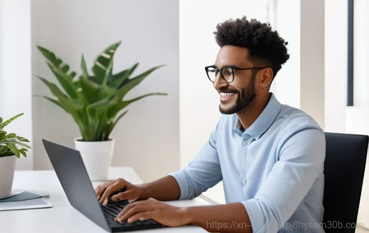 시흥동 운영체제 os 재설치 포맷  초기화 - A bright, futuristic, and clean image depicting a stylized laptop screen during an operating system ...