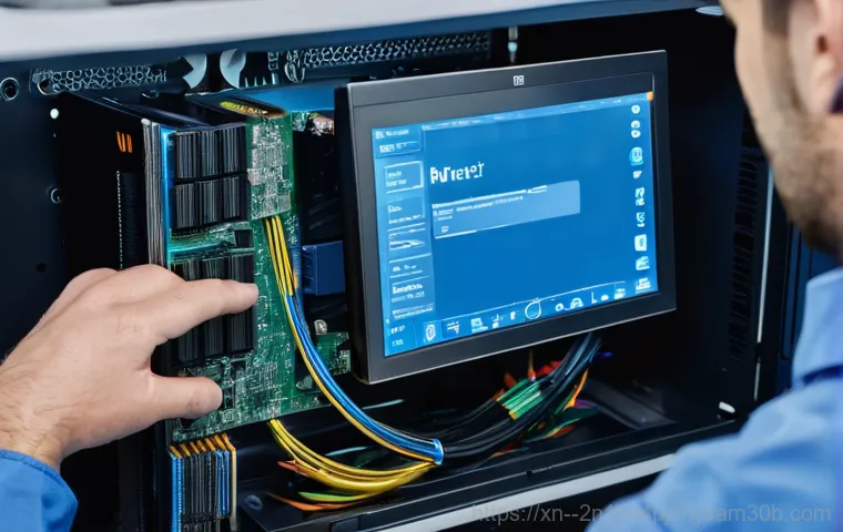 영등포동 하드조립 및 교체수리 - **Prompt 2: The Warning Signs: A Computer's Cry for Help**
    "A close-up shot of a person's hands ...