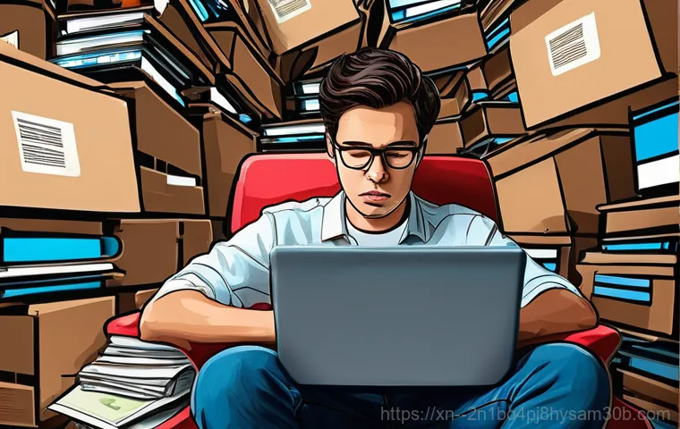 구로구 BAD_SYSTEM_CONFIG_INFO - **The Blue Screen Nightmare Unfolds:** A young adult, wearing a comfortable t-shirt and jeans, sits ...