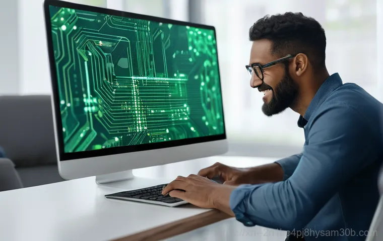 회현동 STATUS_DATATYPE_MISALIGNMENT - A person in their late twenties, wearing a casual hoodie and jeans, looking intently at a computer s... 회현동 STATUS_DATATYPE_MISALIGNMENT - A person in their late twenties, wearing a casual hoodie and jeans, looking intently at a computer s...