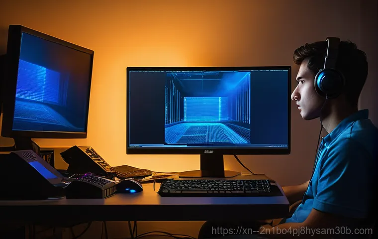 수표동 그래픽카드조립 및 교체수리 - Image Prompt 1: Graphic Card Malfunction**