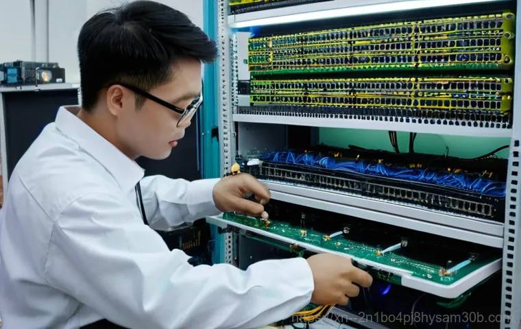 신사동 파워조립 및 교체수리 - A close-up of a person's frustrated face, with a dark, unresponsive computer screen in the backgroun...