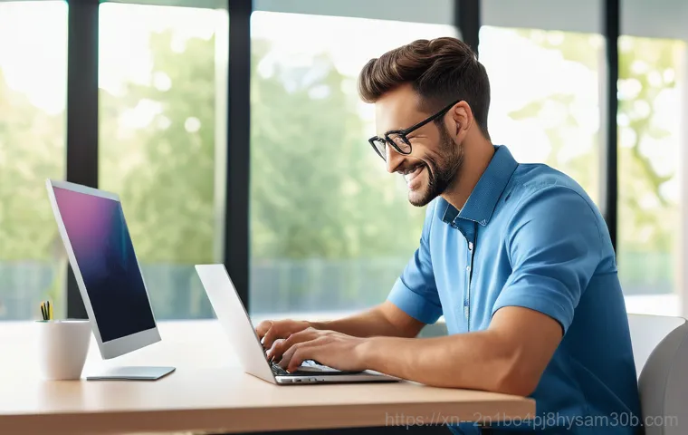 답십리동 운영체제 os 재설치 포맷 초기화 - A desktop computer monitor displays a chaotic, glitching screen with flashing red warning messages a... 답십리동 운영체제 os 재설치 포맷 초기화 - A desktop computer monitor displays a chaotic, glitching screen with flashing red warning messages a...
