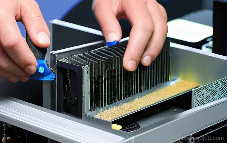 내자동 VIDEO_MEMORY_MANAGEMENT_INTERNAL - **Prompt 2: RAM Module Inspection and Reinstallation**
"An eye-level view inside an open, sleek ... 내자동 VIDEO_MEMORY_MANAGEMENT_INTERNAL - **Prompt 2: RAM Module Inspection and Reinstallation**
"An eye-level view inside an open, sleek ...