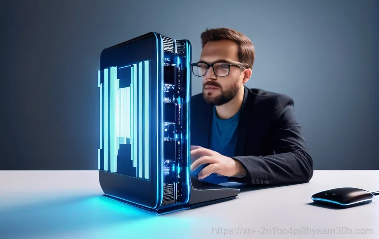 본동 FAT_FILE_SYSTEM - **Prompt:** A vibrant and interconnected digital landscape. A person's hand, wearing a plain long-sl...