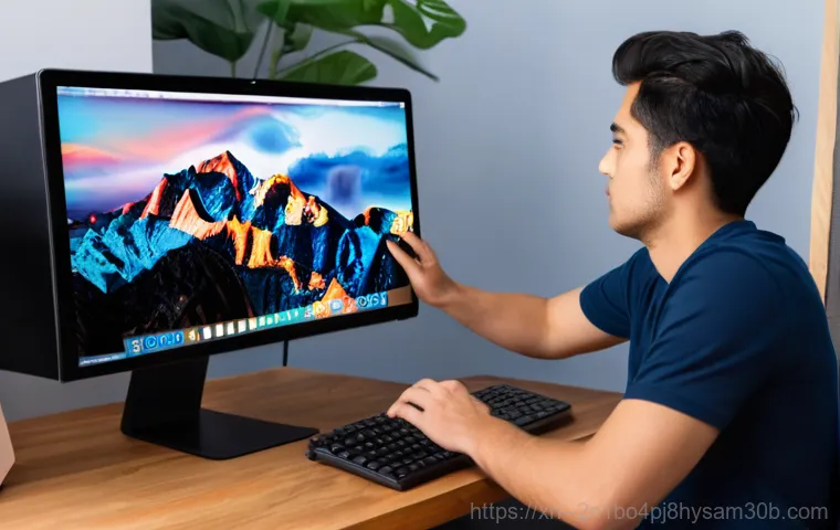 중구 SYSTEM_SERVICE_EXCEPTION - A male computer technician, around 30 years old, with a focused expression, is seated in front of a ...