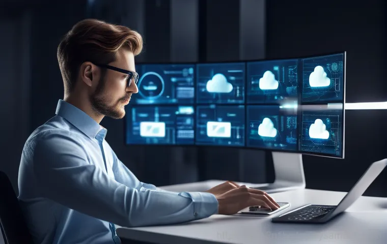 필동 STATUS_FILE_READ_FAILURE - A highly detailed, medium shot of a young adult, possibly a technician or an enthusiastic hobbyist (...