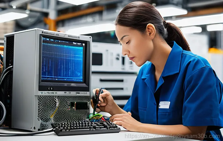 효창동 본체 꺼졌다 켜졌다 할때 - Prompt:** A person of indeterminate gender, dressed in a practical short-sleeved shirt and trousers,...