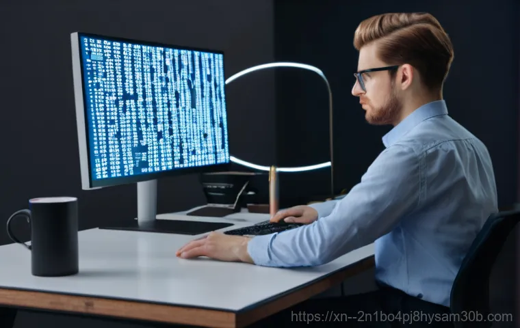 대자동 BOOTMGR is Compressed - A close-up of a desktop computer monitor displaying a stark black screen with prominent white text r...