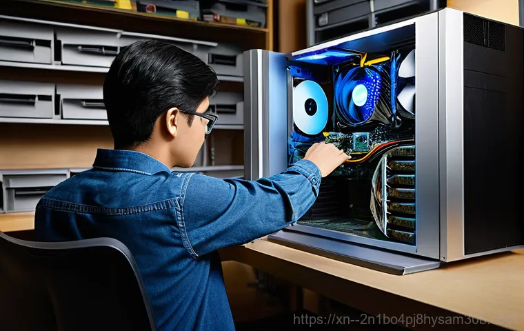 종암동 WHEA_UNCORRECTABLE_ERROR - **Prompt:** "A person, clearly frustrated and exasperated, sitting at a desk in a dimly lit home off...