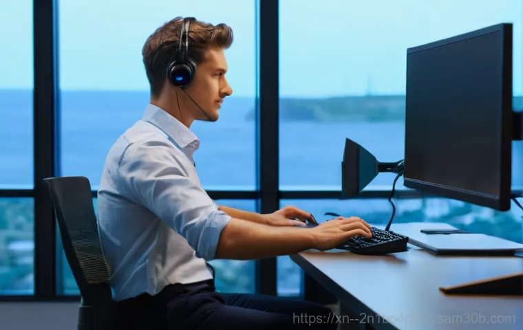 종암동 WHEA_UNCORRECTABLE_ERROR - **Prompt:** "A focused adult carefully examining the internal components of an open desktop computer...