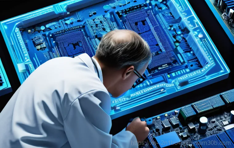 가락동 STATUS_KERNEL_BLOCKED - **Prompt: "A young professional, appearing stressed and frustrated, stares intently at a desktop com...