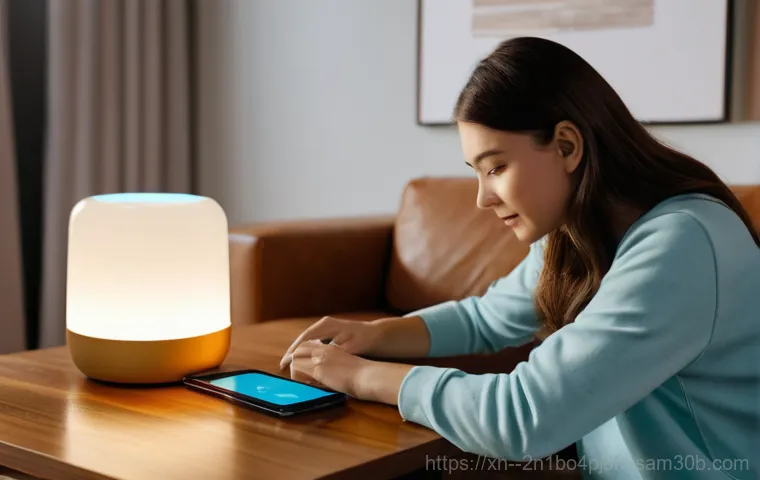 화곡동 STATUS_DEVICE_OFFLINE - **Prompt:** A concerned young adult, wearing a casual long-sleeved shirt and jeans, is seated at a n...