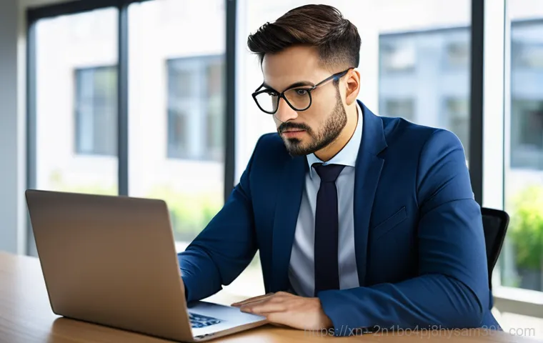 상면 DRIVER_POWER_STATE_FAILURE - **Prompt 2: Troubleshooting Hardware and Drivers**
    "A focused individual, wearing an anti-static...