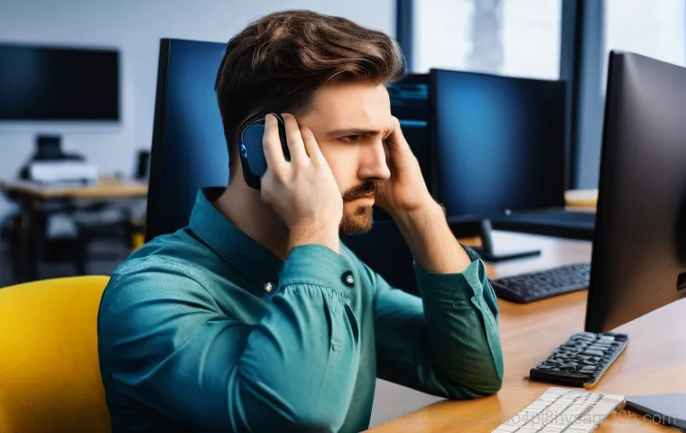 가평군 프리도스 윈도우설치 - **Prompt 1:** A young adult, looking slightly disheveled and frustrated, sits at a desk in a dimly l...