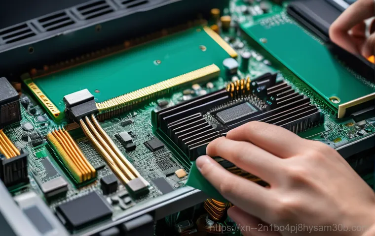 신월동 모니터화면 안나옴 - A focused young adult, wearing a comfortable t-shirt and jeans, is meticulously inspecting the cable...