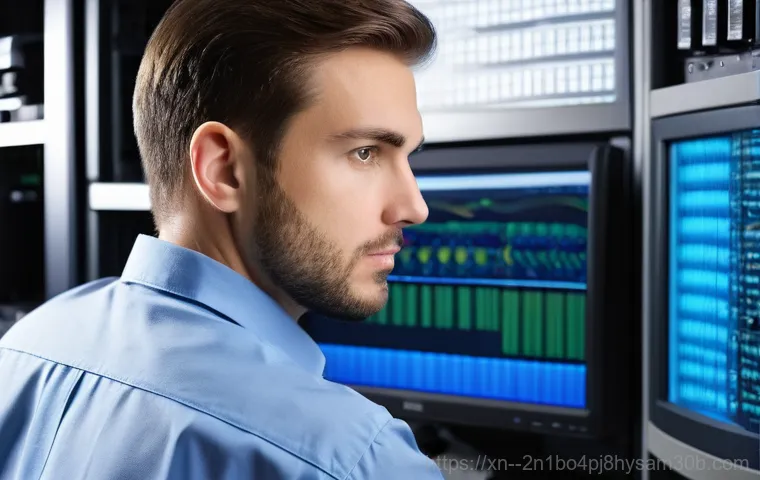 석촌동 KERNEL_MODE_HEAP_CORRUPTION - A close-up shot of an adult's hands, wearing anti-static gloves, carefully re-seating a RAM stick in...