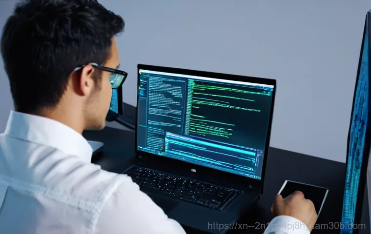 신수동 STATUS_KERNEL_ACCESS_DENIED - An abstract, highly stylized visualization of a computer's core system. At the center is a glowing, ...