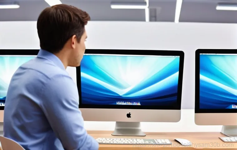 신촌동 아이맥 판매 및 수리 - **Prompt 2: iMac SSD and RAM Upgrade in Progress**
    An artistic, detailed shot inside an open iMa...