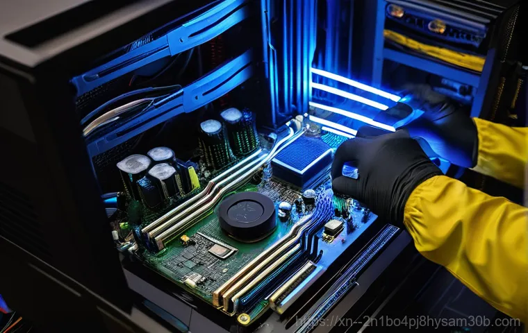 관산동 UNEXPECTED_KERNEL_MODE_TRAP - A detailed, close-up shot of a computer monitor displaying the vivid blue screen of death with the e...