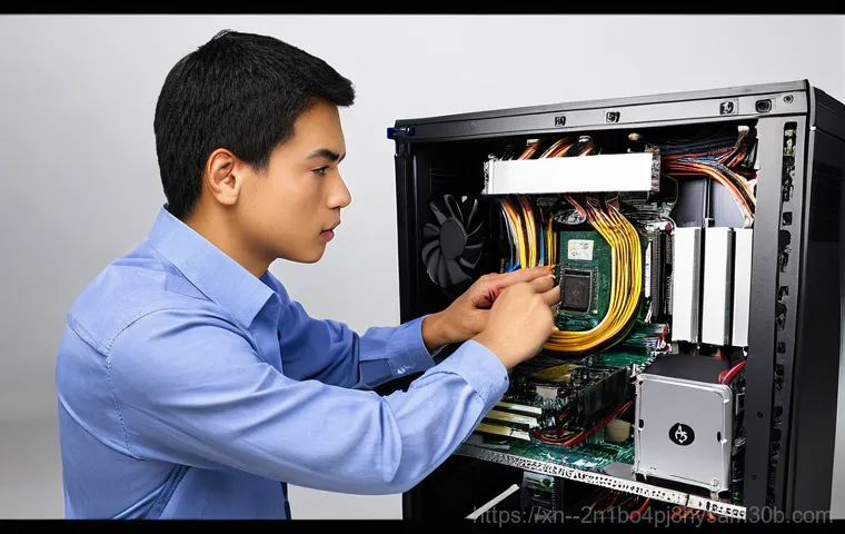 미아동 PFN_LIST_CORRUPT - **Prompt 1: The Sudden Blue Screen Surprise**
    "A person (15-25 years old) sitting at a modern de...