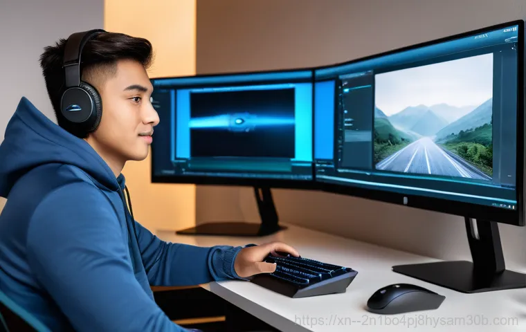 미아리 중고컴퓨터 pc 출장판매설치 - A professional male computer technician, wearing a clean, dark blue polo shirt with a company logo, ... 미아리 중고컴퓨터 pc 출장판매설치 - A professional male computer technician, wearing a clean, dark blue polo shirt with a company logo, ...