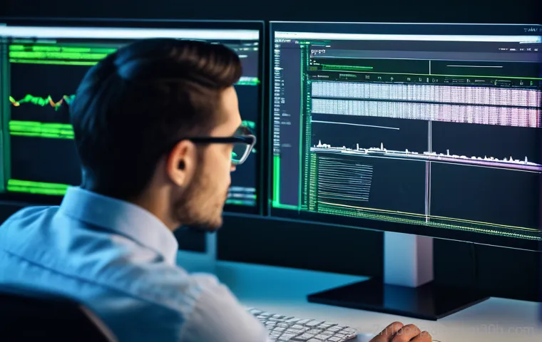 청진동 STATUS_KERNEL_LOG_FAILURE - **Prompt 2: Hands-On Hardware Diagnostics**
    A close-up shot focusing on a pair of hands, possibl...