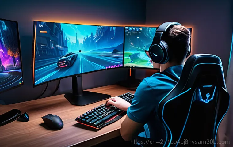 강북구 중고컴퓨터 pc 출장판매설치 - A bright, modern used computer store interior, showcasing a variety of pre-owned desktop PCs, laptop... 강북구 중고컴퓨터 pc 출장판매설치 - A bright, modern used computer store interior, showcasing a variety of pre-owned desktop PCs, laptop...