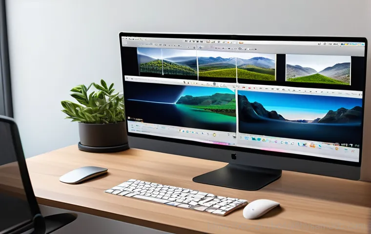 대장동 맥미니 판매 및 수리 - Inside a professional, well-organized computer repair shop. A skilled technician, wearing a clean, l... 대장동 맥미니 판매 및 수리 - Inside a professional, well-organized computer repair shop. A skilled technician, wearing a clean, l...