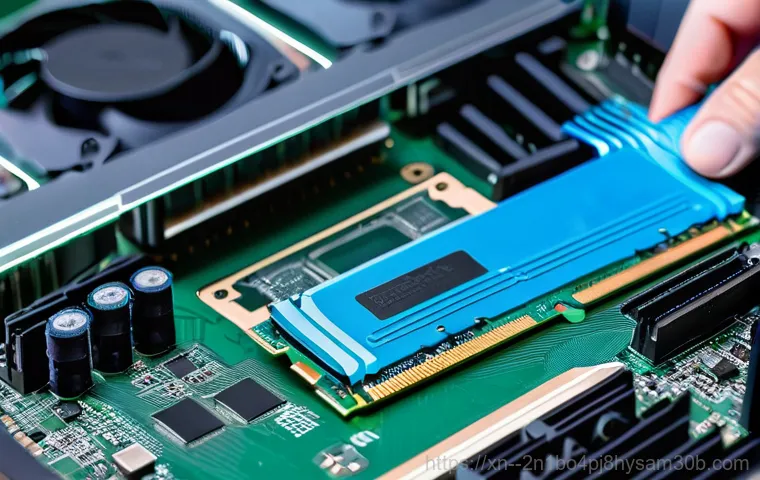 석촌동 RAM조립 및 교체수리 - A male computer technician, dressed in a clean, professional polo shirt with a company logo (e.g., "... 석촌동 RAM조립 및 교체수리 - A male computer technician, dressed in a clean, professional polo shirt with a company logo (e.g., "...