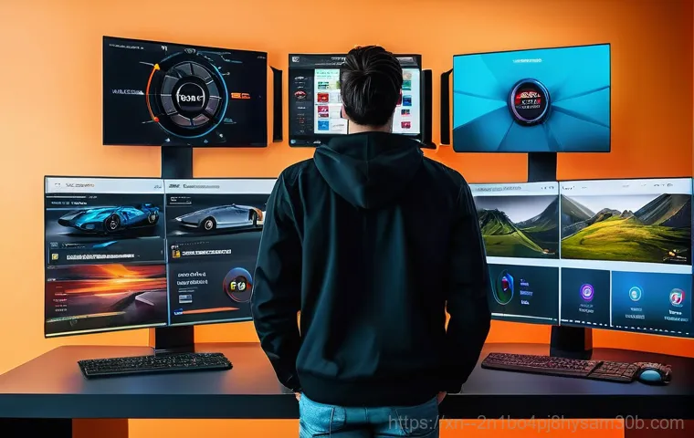 성내동 VGA조립 및 교체수리 - A close-up of a computer monitor displaying a distorted, glitchy image with colorful lines and fragm... 성내동 VGA조립 및 교체수리 - A close-up of a computer monitor displaying a distorted, glitchy image with colorful lines and fragm...