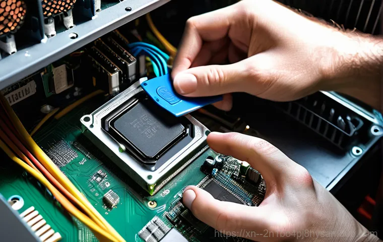 강북구 IRQL_NOT_LESS_OR_EQUAL - **Image Prompt 1: The Sudden Encounter with the Blue Screen**
    A person, appearing surprised and ...