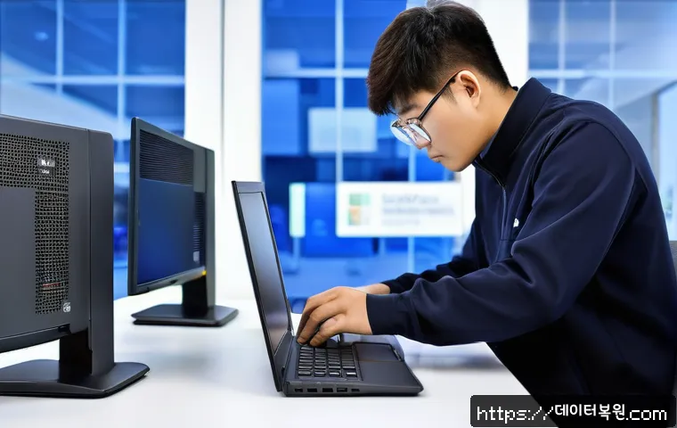 권농동 지역 사무실 프리도스 노트북 윈도우 설치 및 최적화 작업 사례 1